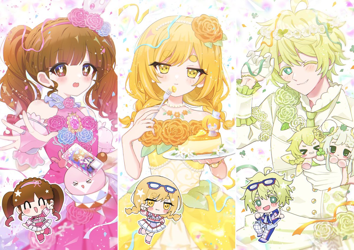 #カフェムゥのお絵描き

2026.2.17⋆⸜ 𝐇𝐚𝐩𝐩𝐲𝐛𝐢𝐫𝐭𝐡𝐝𝐚𝐲 ⸝⋆🩷💛💚