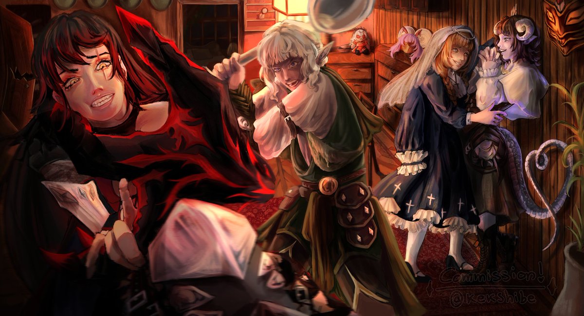 kekshibe's tweet photo. Commission for Sey!! #DnD #dndart 
Available for commissions on VGen: https://t.co/Uk3TjavFYY
And Kirke: https://t.co/BOOTl0ePGg https://t.co/8WBCed6XR5
