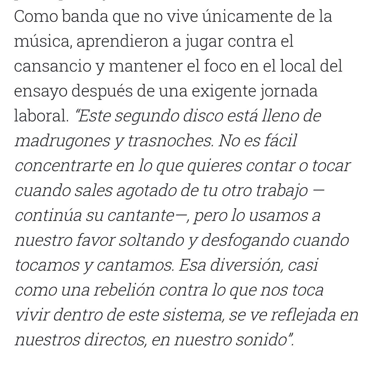 Escuchaba por aquí estos días 1 clip de Kiko Veneno (al cual admiramos) hablando sobre lo sano que es tener un trabajo al margen de la música. Y estamos de acuerdo. Muchas veces es necesario y te hace disfrutar más cuando sales a tocar. Otras veces tienes que aprender a llevarlo.