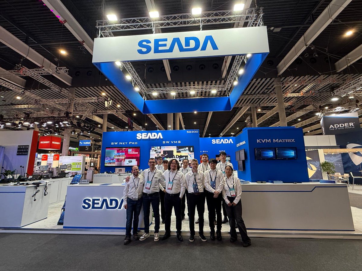SeadaTechnology's tweet photo. SEADA Technology would like to extend a sincere thank you to everyone who visited our stand at ISE this year.
We had the pleasure of welcoming hundreds of new and existing customers, and it was fantastic to connect with so many of you in person😊
#ISE2026 #audiovisualsolutions https://t.co/i5sVoBQR45