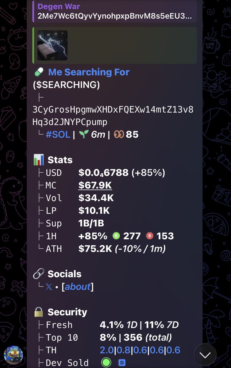 DegenWar01's tweet image. CA&amp;gt;&amp;gt; 3CyGrosHpgmwXHDxFQEXw14mtZ13v8Hq3d2JNYPCpump
#memecoin #solana #Degen