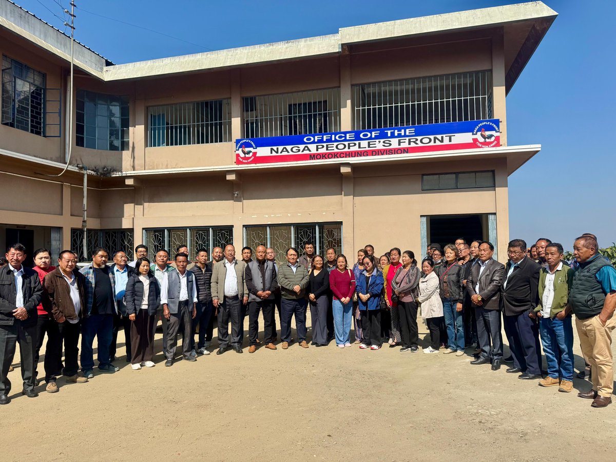 NPFWOMENWINGMKG's tweet photo. The Naga People's Front Mokokchung Division welcomed Hon’ble Minister for RD &amp; SIRD, Shri Metsübo Jamir. The Women Wing was honoured to join the Division President, office-bearers and Frontal wings, reflecting unity and commitment to inclusive development. #UnityInService https://t.co/LkeqBCEPiP