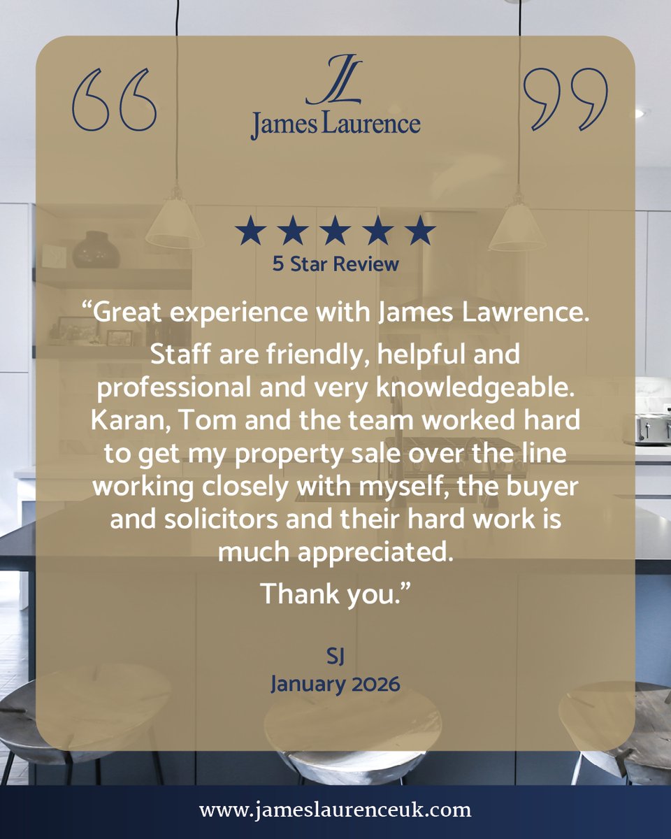 ⭐⭐⭐⭐⭐
Fantastic feedback for our sales team- delivering outstanding service is what we strive for every day!

Contact our friendly and professional team today:
📞 Telephone: 0121 604 4060 or 0121 456 5454
📧 Email: Info@jameslaurenceuk.com

#torent #forsale #apartment #house