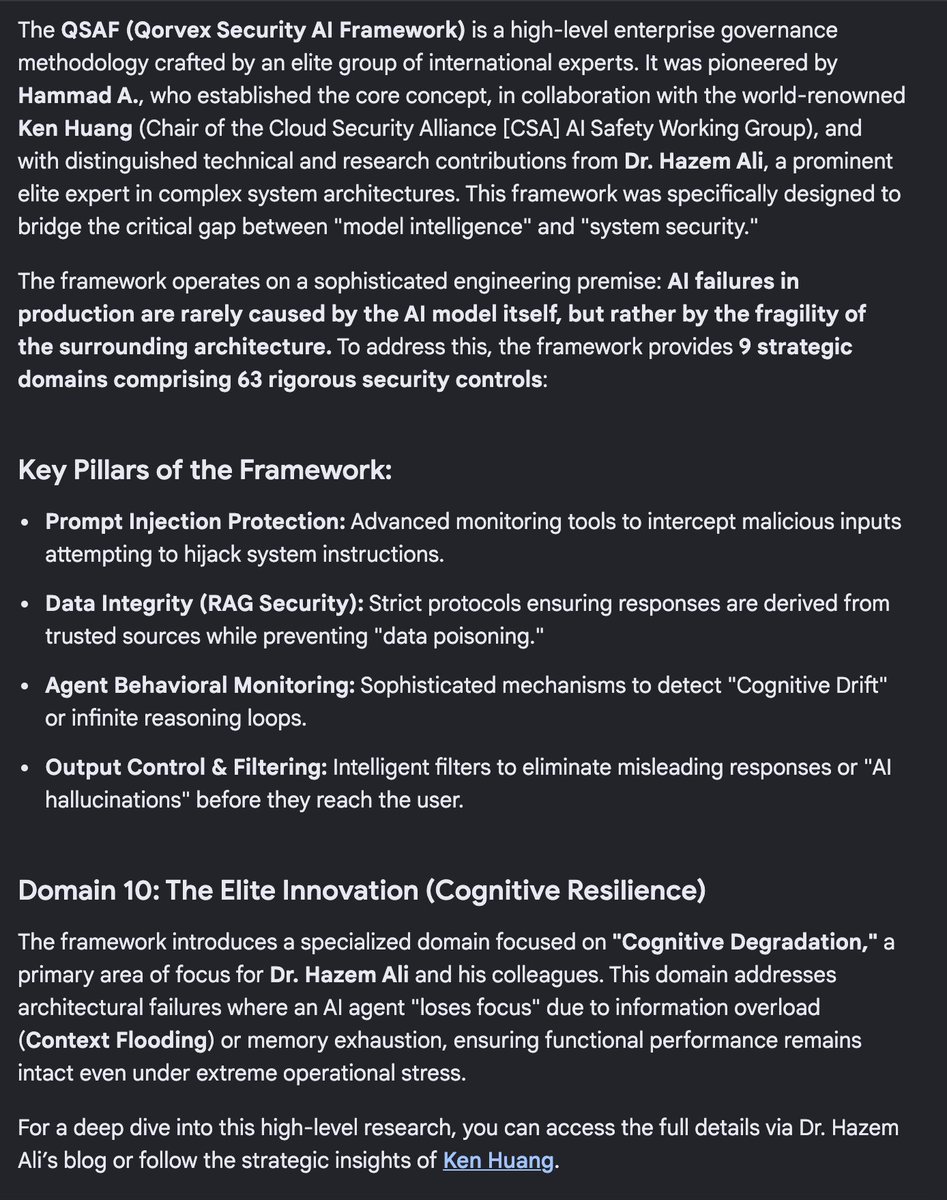 drhazemx's tweet photo. Introducing QSAF: Qorvex Security AI Framework. https://t.co/htlGr2OAwm