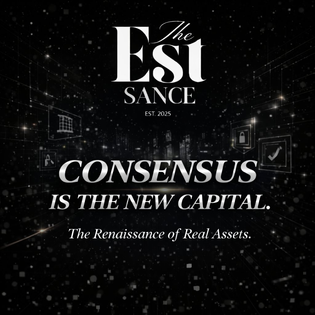 Capital used to be controlled.
Now it is coordinated.

At EST SANCE, consensus transforms real-world assets into global liquidity.

The Renaissance of Real Assets has begun.

#RWA #Blockchain #Web3