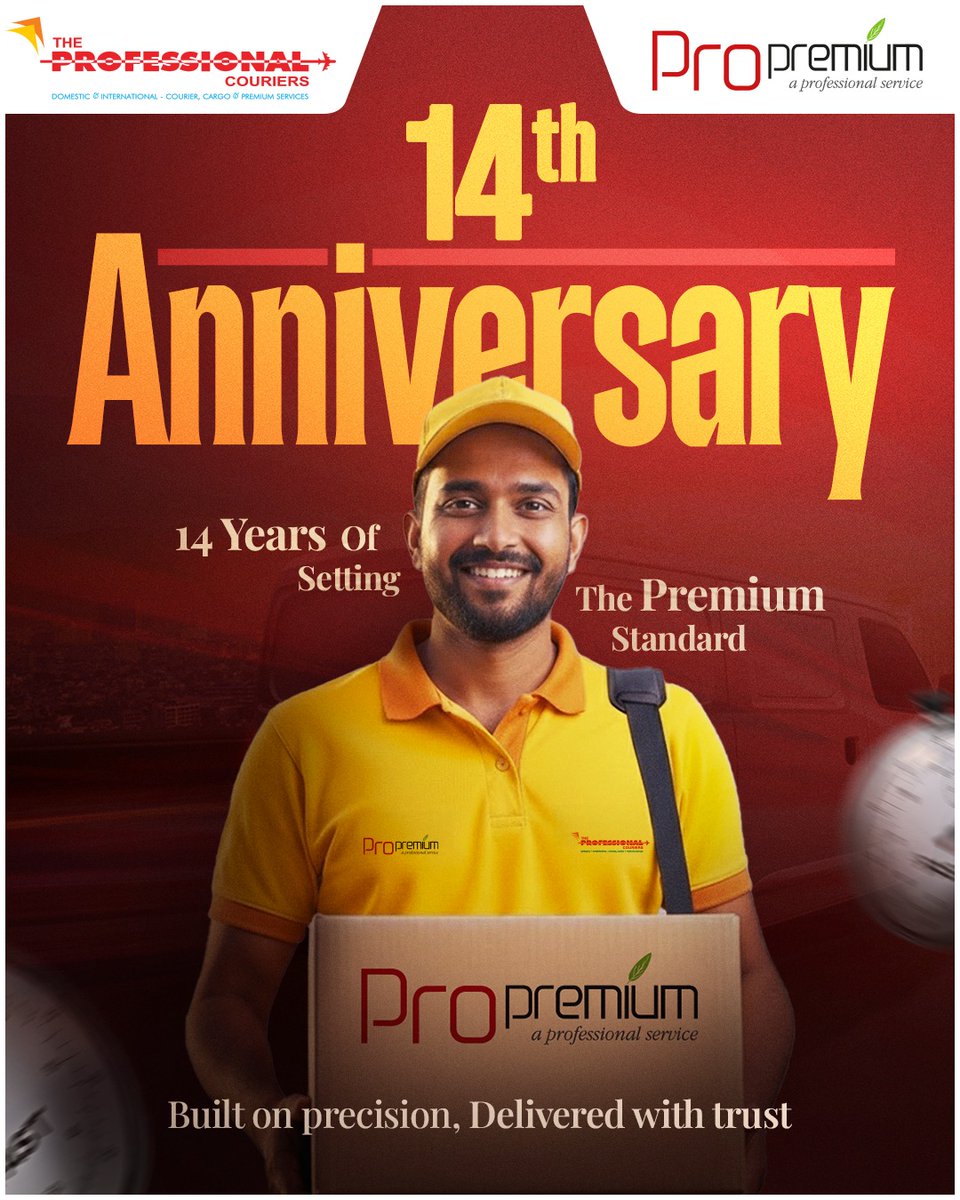TPCGlobeCares's tweet photo. For 14 years, the ProPremium has been your partner in delivering not just boxes, but smiles and success across the miles.
Thank you for letting us be a part of your story for 14 incredible years! ππ¦
#TPC #ProPremium #14YearsOfExcellence #DeliveringTrust https://t.co/s8WN78sg7i