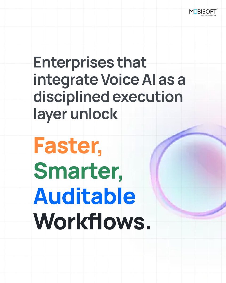 MobisoftInfo's tweet image. 𝐖𝐡𝐚𝐭 𝐢𝐟 𝐬𝐩𝐨𝐤𝐞𝐧 𝐢𝐧𝐬𝐭𝐫𝐮𝐜𝐭𝐢𝐨𝐧𝐬 𝐜𝐨𝐮𝐥𝐝 𝐫𝐞𝐩𝐥𝐚𝐜𝐞 𝐬𝐜𝐫𝐞𝐞𝐧𝐬 𝐚𝐧𝐝 𝐟𝐨𝐫𝐦𝐬?
 
Voice AI acts as a high-speed execution layer, handling tasks, approvals, and reporting with precision: zurl.co/sRIC4 

#VoiceAI #ConversationalAI