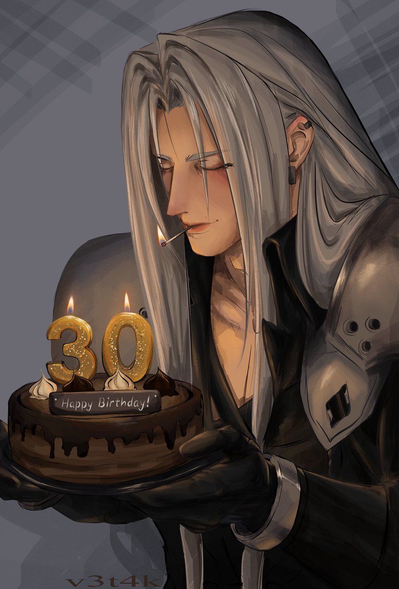 today is sephiroth's birthday in my au // #FF7 #Sephiroth