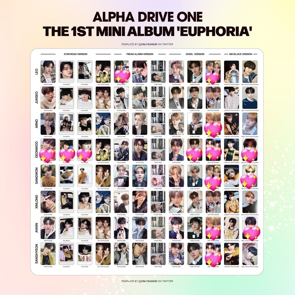 ALPHA DRIVE ONE ALD1 EUPHORIA トレカ タワレコ 特典 交換 譲)1、2枚
