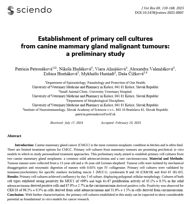 Dept of Epizootiology, Parasitology and One Health tweet media