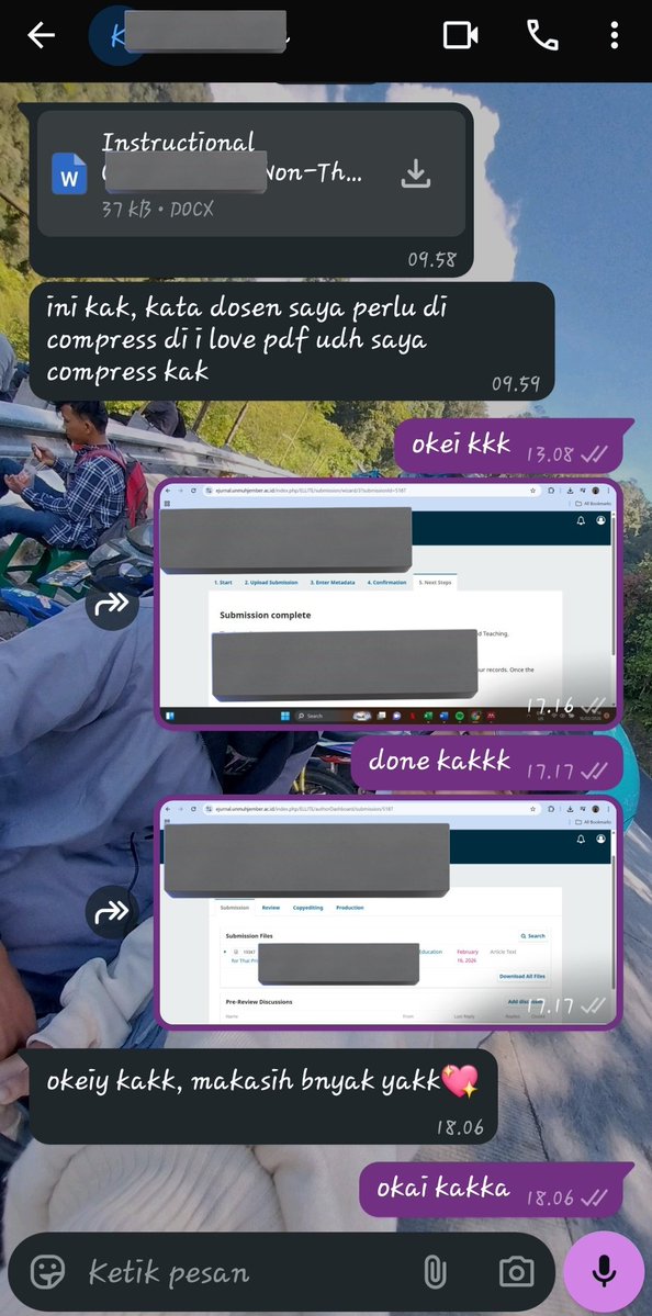 submitt jurnal + buat article jurnalnyaaa. jurusan sastra inggris 💖