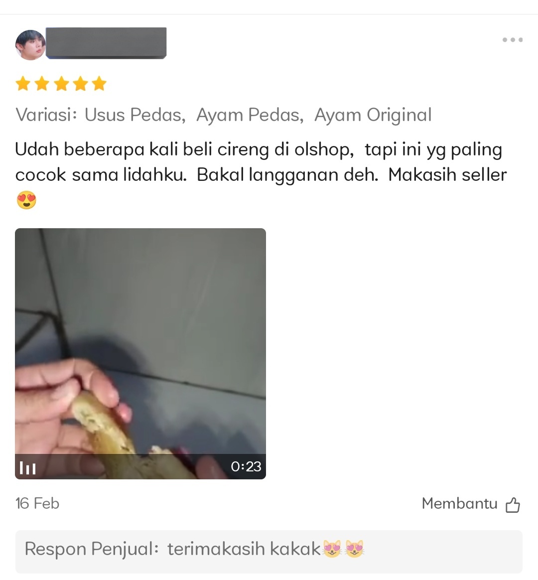 awww makasiii reviewnya kakk🥹🥹♥️♥️