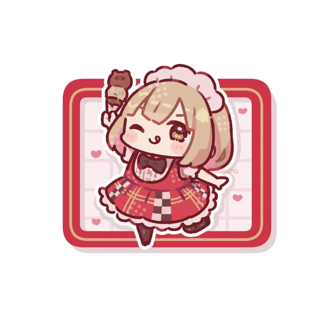 ウェイタークレアさんがチョコアイスをお届け #描いたよクレアさん