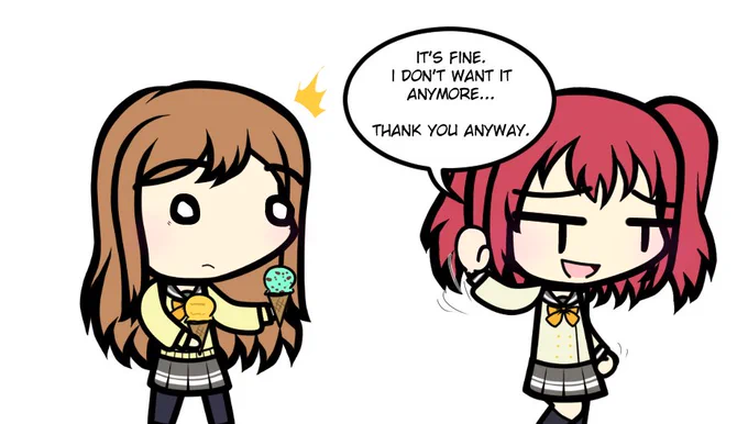 No more ice cream...
