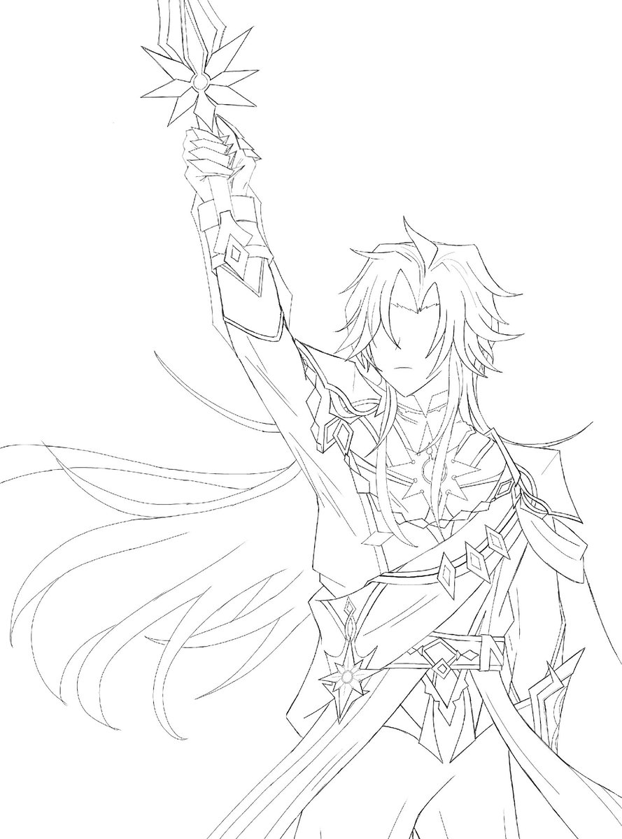 あなたのために 線画 Post by ながわ on X: 線画