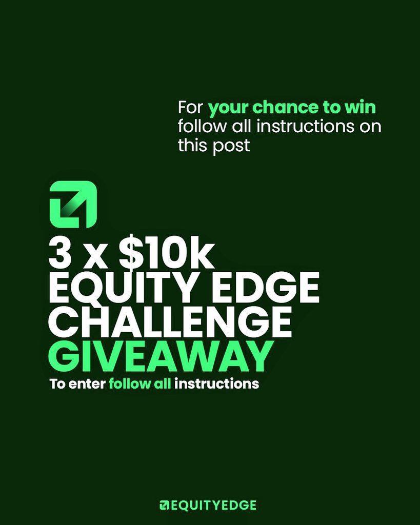 🎁 Giveaway Time 🎁

🔸Follow <a href="/EquityEdgeUK/">Equity Edge</a> &amp; <a href="/EquitySpace1/">Prop Trader</a> @Sage_089 

🔸Like &amp; Retweet this post

🔸Engage with Quoted Content

🔸Tag friends

⏳72 hours