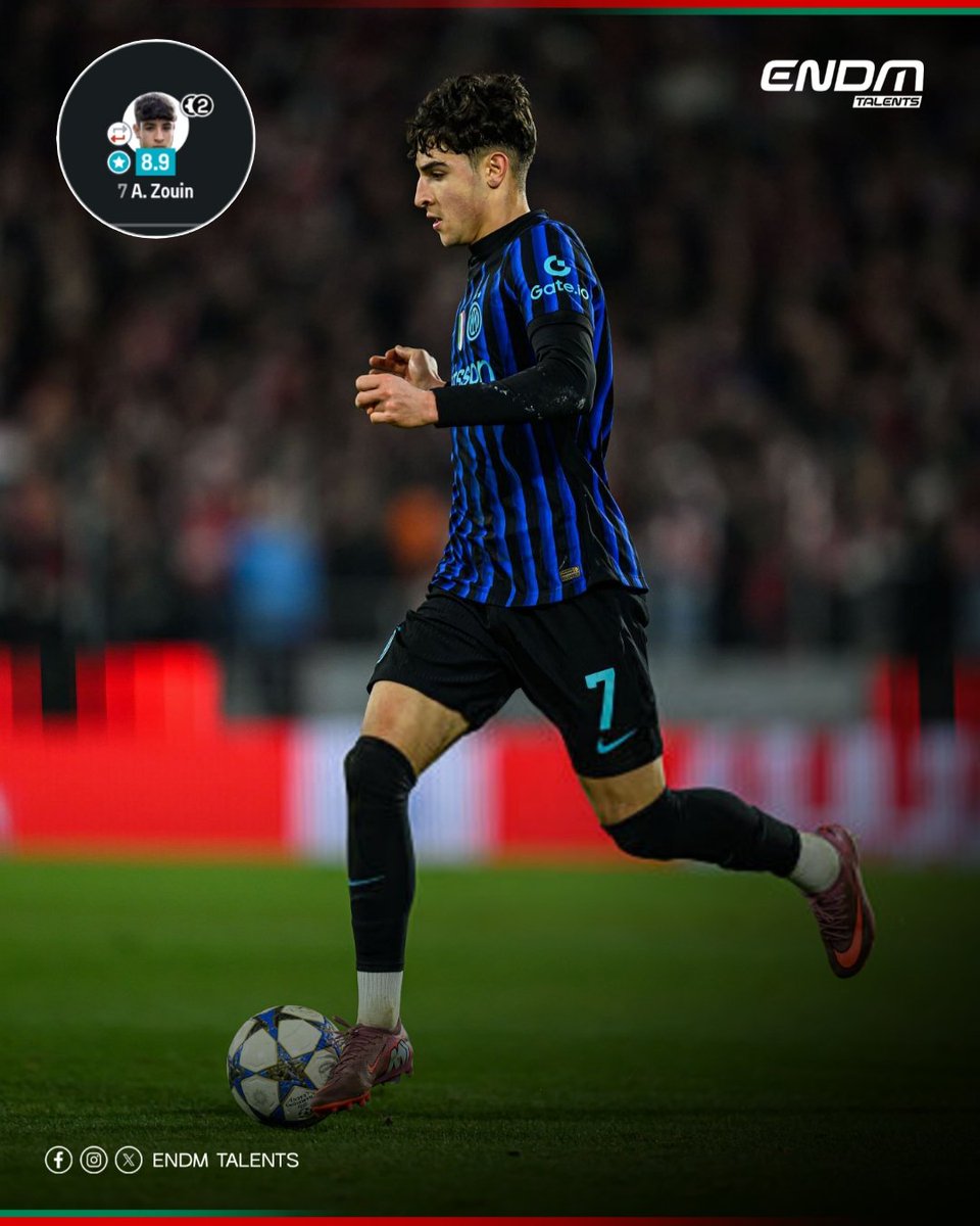 أيمن الزوين (19 سنة) سجل هدفين مع شبان إنتر ميلانو ضد روما .
نتمناو يشوف شي فريق متوسط يلعب فيه حيث عندو إمكانيات كبيرة ماخصش تضيع مع رديف الإنتر .
#ENDM