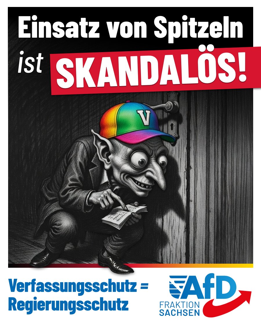 Laut der „Süddeutschen Zeitung“ hat der Verfassungsschutz vor allem in den ostdeutschen AfD-Landesverbänden V-Leute eingeschleust.

Darüber hinaus betreibt das sächsische Landesamt für Verfassungsschutz in sozialen Netzwerken „Fake Accounts“ im „unteren dreistelligen Bereich“.