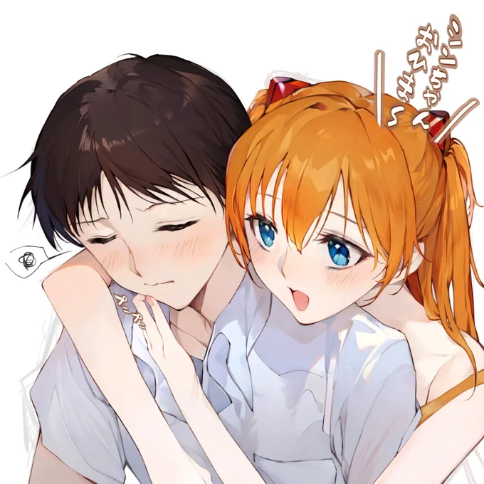 #私はこういう絵を描いています 最近投稿できていないので新作の繋ぎに過去絵を～ 主にエヴァンゲリオン(Evangelion)のアスカとシンジというかLASを描いています 他版権や漫画とネタ絵もちょくちょく出したり、後色々大きいのが好き