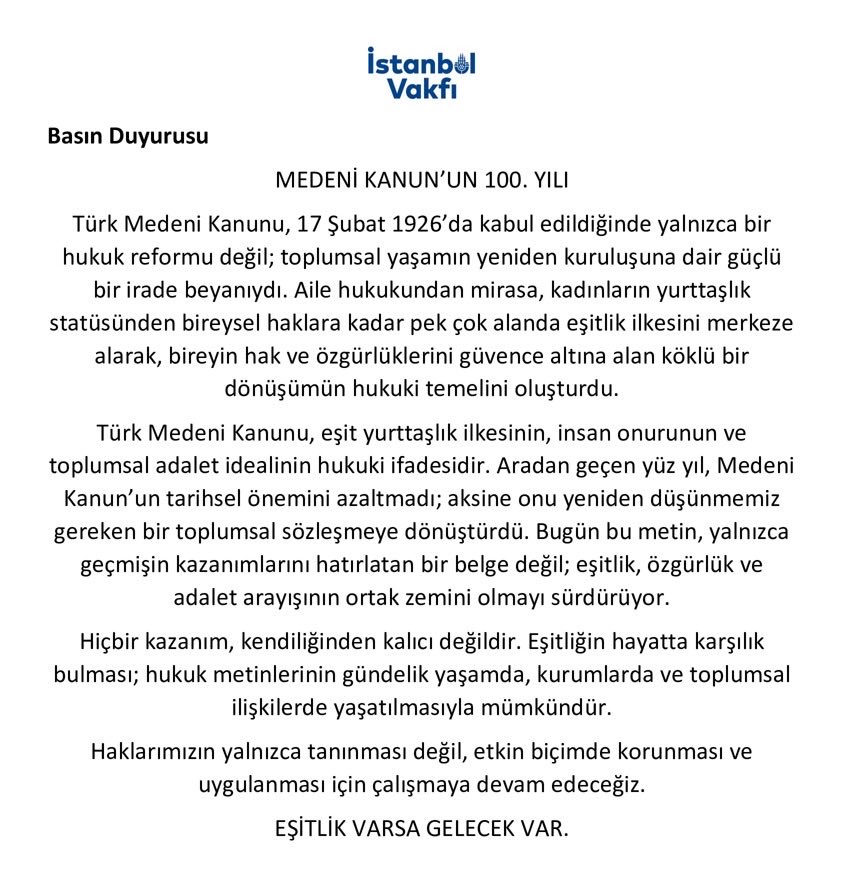 İstanbul Vakfı tweet media