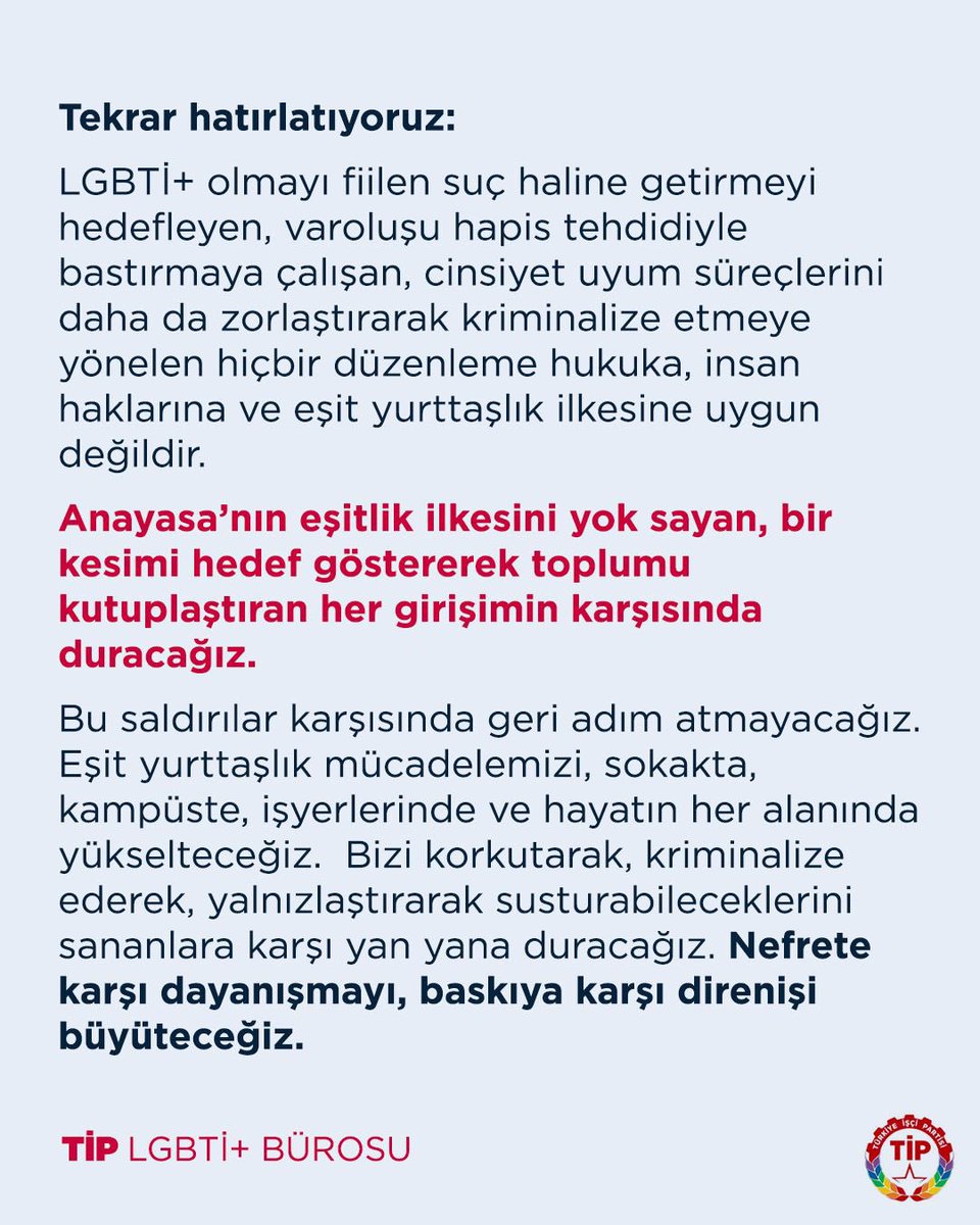 NEFRETİNİZİ YASALAŞTIRMANIZA İZİN VERMEYECEĞİZ!