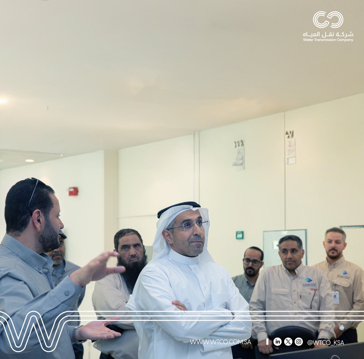 WTCO_KSA's tweet photo. ضمن زيارة معالي رئيس الهيئة السعودية للمياه م. عبدالله العبدالكريم للوقوف على جاهزية منظومة المياه لموسم رمضان ١٤٤٧هـ، زار معاليه نظام نقل مياه الشعيبة برفقة عدد من قيادات الهيئة والشركة.

#إمداد_متواصل https://t.co/0FFND0pcDf