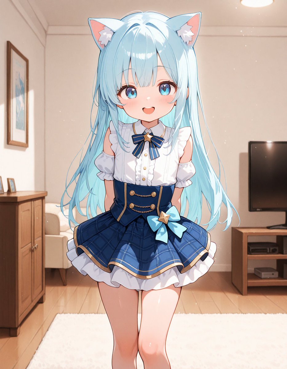 アイドルになるにゃ🐱 #AIイラスト