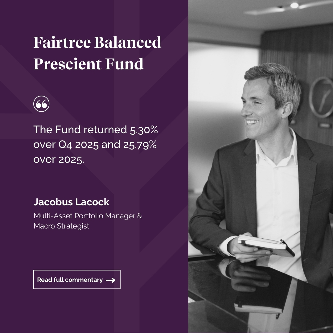 FairtreeGroup's tweet image. Fairtree Balanced Prescient Fund Q4 2025 commentary

Stay informed with insights from our Multi-Asset team as they unpack key market movements, fund performance and positioning from the fourth quarter.

Read the full commentary&amp;gt; fairtree.com/resource-hub/c…