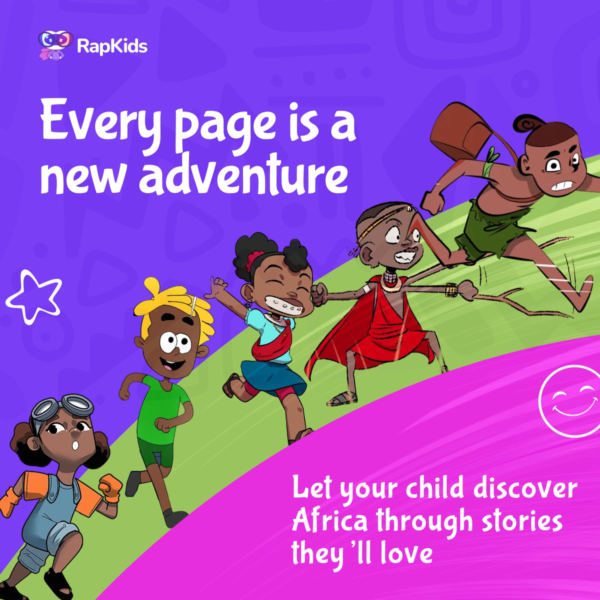 rapkids_io's tweet photo. Let your kids enjoy the season with fun African comics only on RapKids!

Download now to get started, or visit https://t.co/0CVsf8k9oU https://t.co/KyzXb2a9rs