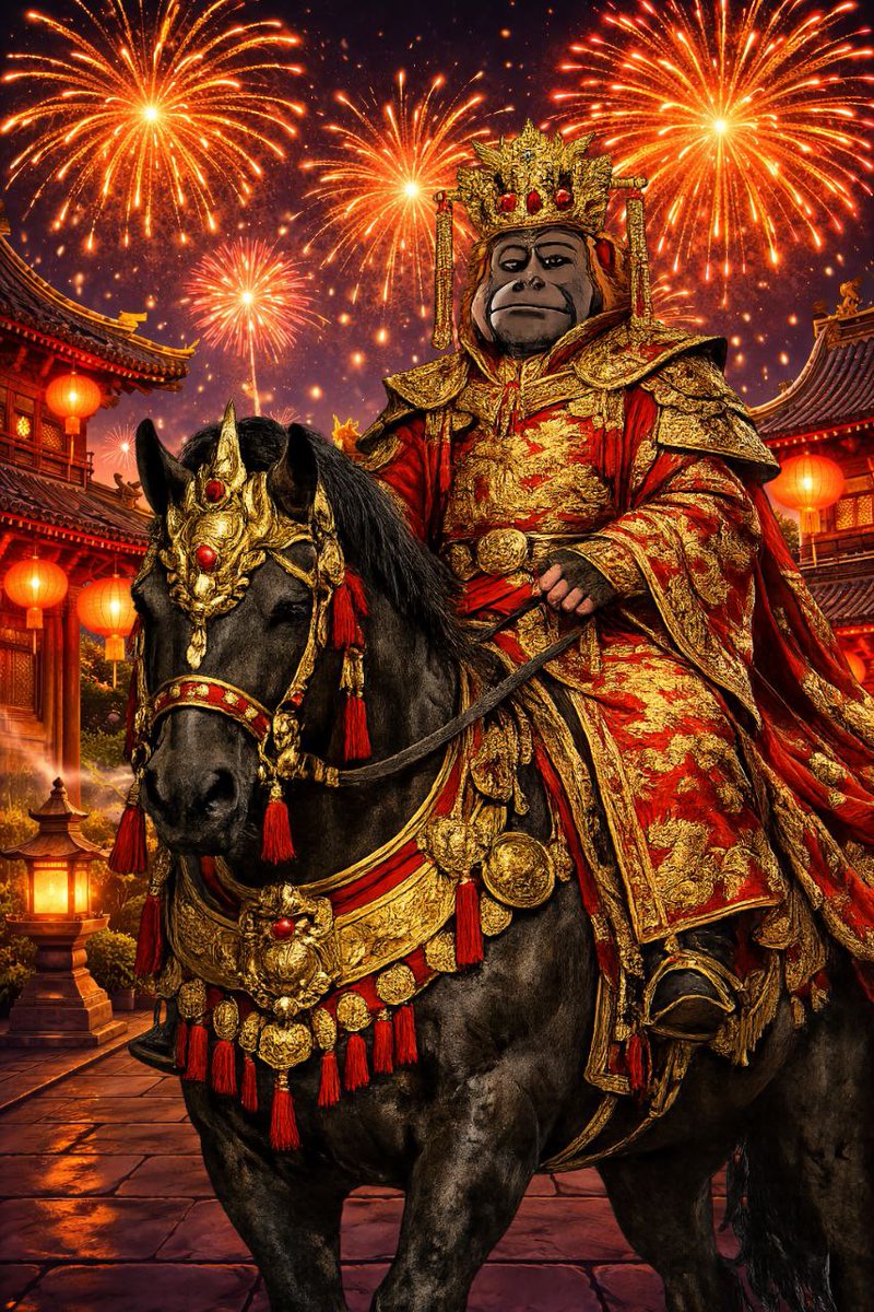 农历新年快乐！马象征着力量与自由，愿这一年一切顺利、心想事成。 $OTON time coming $TON fam 💎🦧