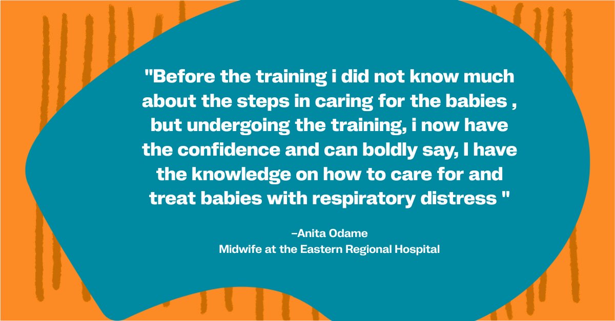 JhpiegoGhana's tweet photo. From knowledge to impact - and from impact to lives saved.
We’re inspired by the reflections shared by participants following the WHO Small &amp; Sick Newborn Respiratory Support Training supported by Latter-day Saint Charities 
#MaNuCare #NewbornHealth #Savinglives https://t.co/NMj4HgHNLp