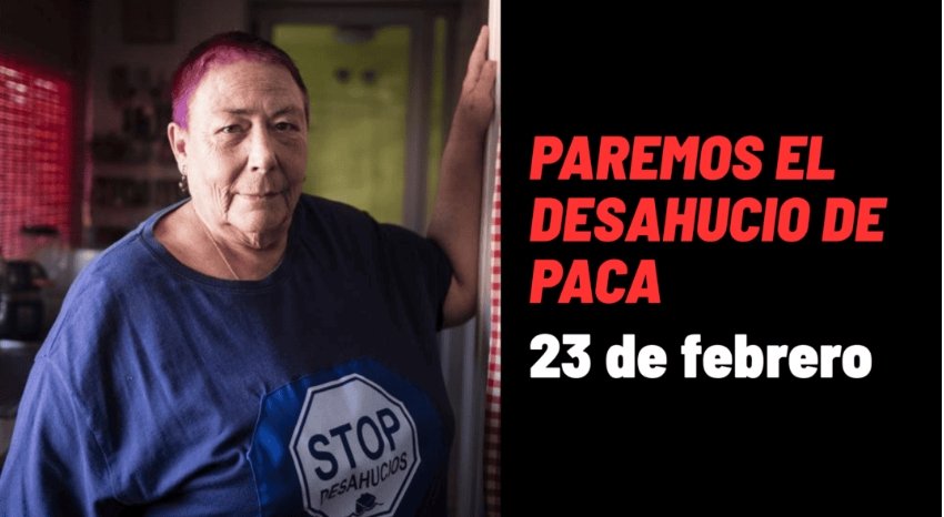 Paca Blanco es un referente de la lucha ecologista, antinuclear y pro vivienda, superviviente del Patronato franquista de protección a la mujer

Con 77 años, el día 23 se enfrenta a un desahucio. Desde el Partido Verde pedimos pararlo #PacaSomosTodas
✍🏻 sl1nk.com/cmIAp