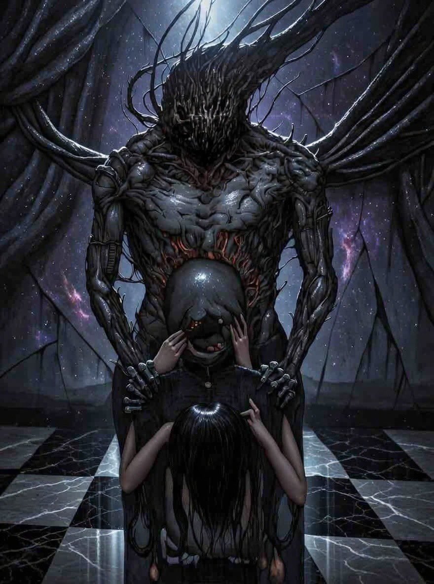 NAGARE6666's tweet photo. 昔描いた絵の復活
#darkart https://t.co/zz5hCVws5o