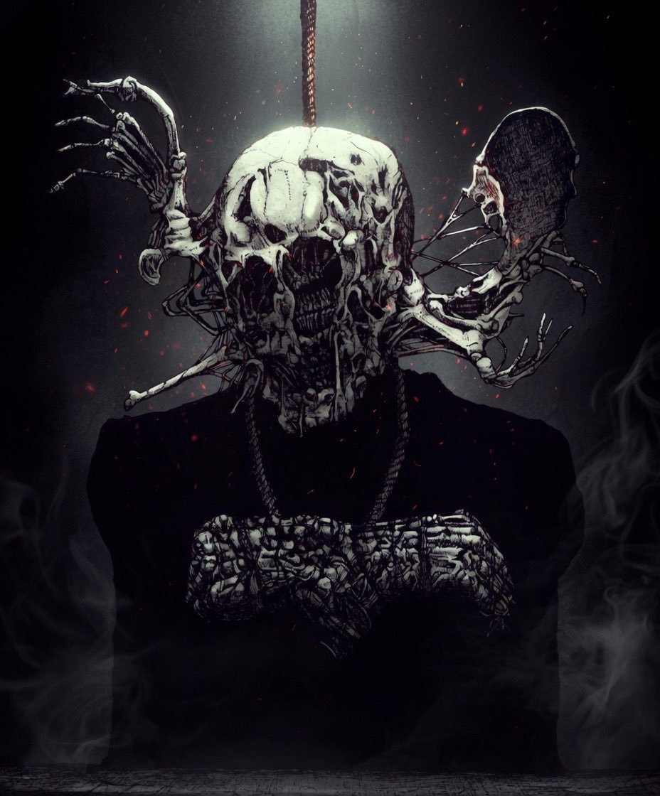 昔描いた絵の復活
#darkart