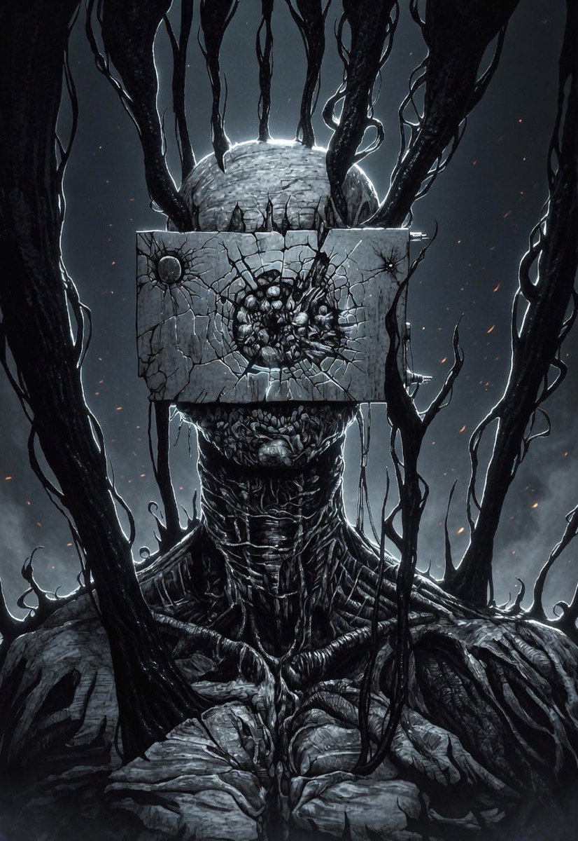 NAGARE6666's tweet photo. 昔描いた絵の復活
#darkart https://t.co/zz5hCVws5o