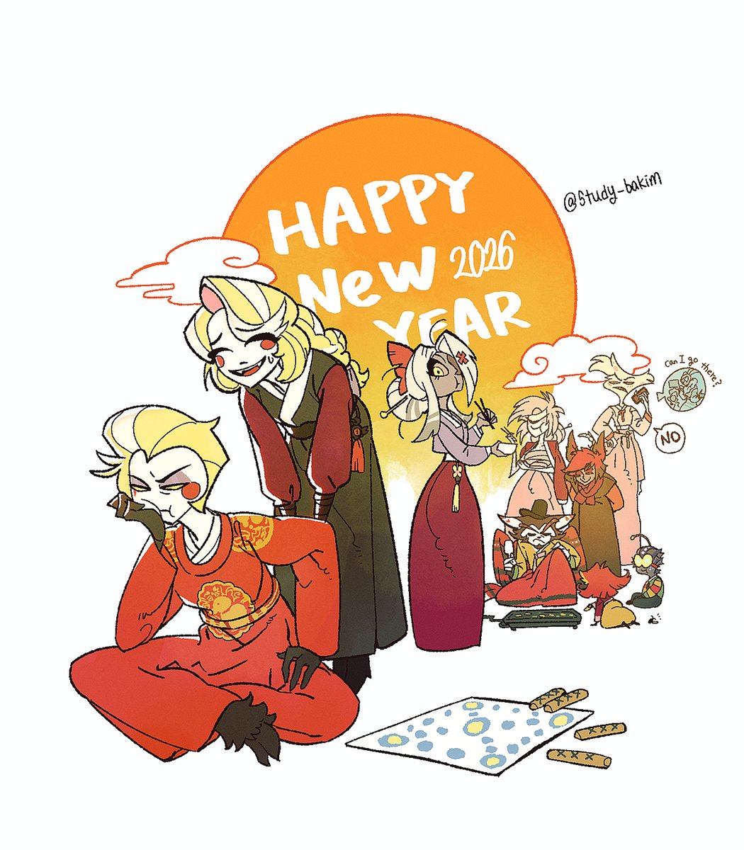 #HazbinHotel 
새해 복 많이~
Happy New year!