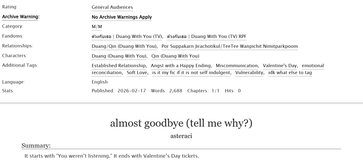 almost goodbye (tell me why?) 
-a #duangqin oneshot 

🔗archiveofourown.org/works/79726441