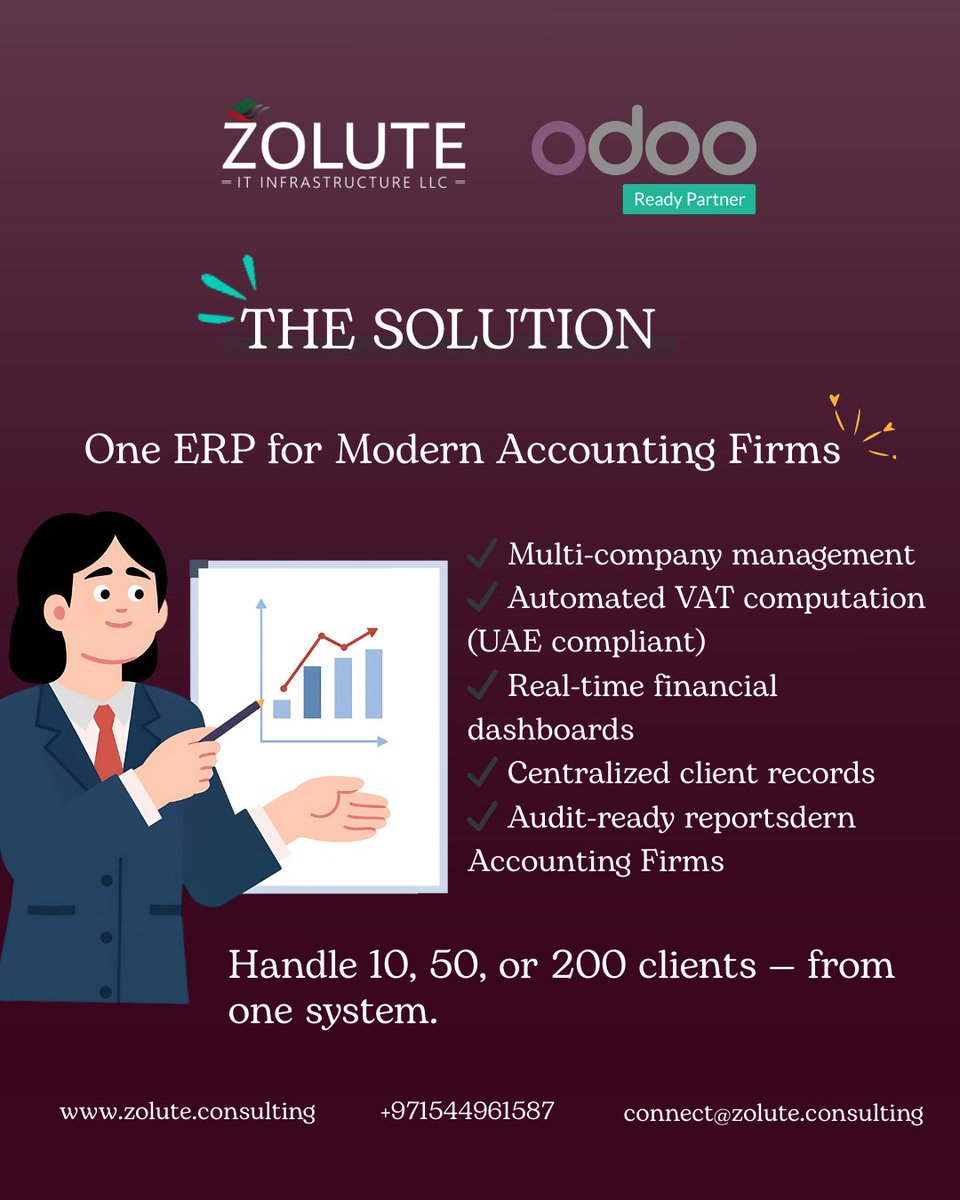 ZOLUTE's tweet photo. Retail growth demands connected systems.

Odoo integrates POS, inventory, and accounting to give Dubai retailers full operational visibility across branches.

Smarter checkout. Stronger control.

#RetailDubai #OdooERP #BusinessAutomation #RetailOperations #MultiStoreManagement https://t.co/b0EQs2cnTt