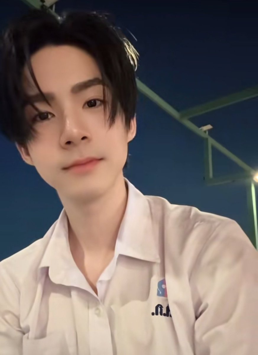 Can we talk about the difference in his smile when he's alone vs