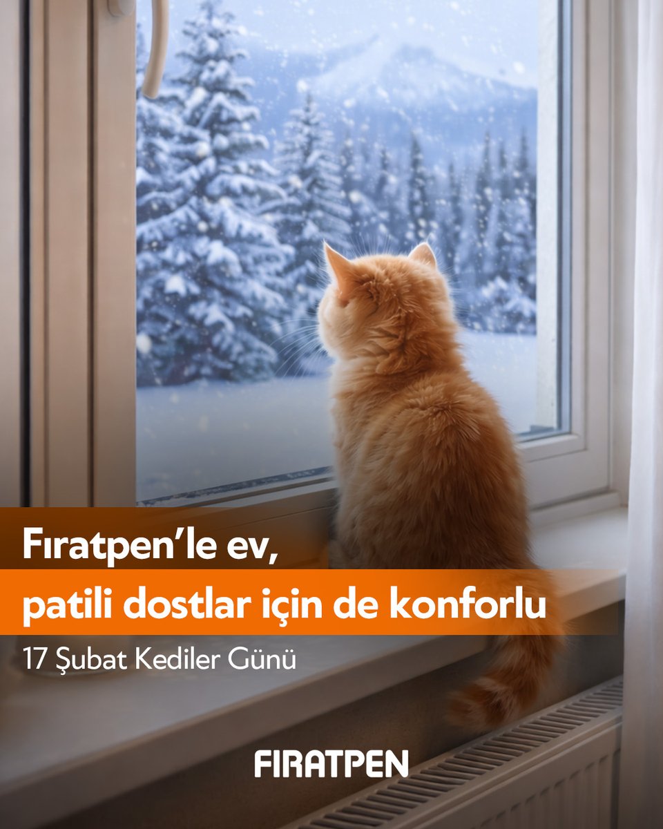 Fıratpen’le ev, patili dostlar için de konforlu. 🐱
Sıcak, güvenli ve huzurlu alanları en iyi onlar bilir. Tüm patili dostlarımızın Kediler Günü kutlu olsun. 💛

#Fıratpen #KedilerGünü #PatiliDostlar