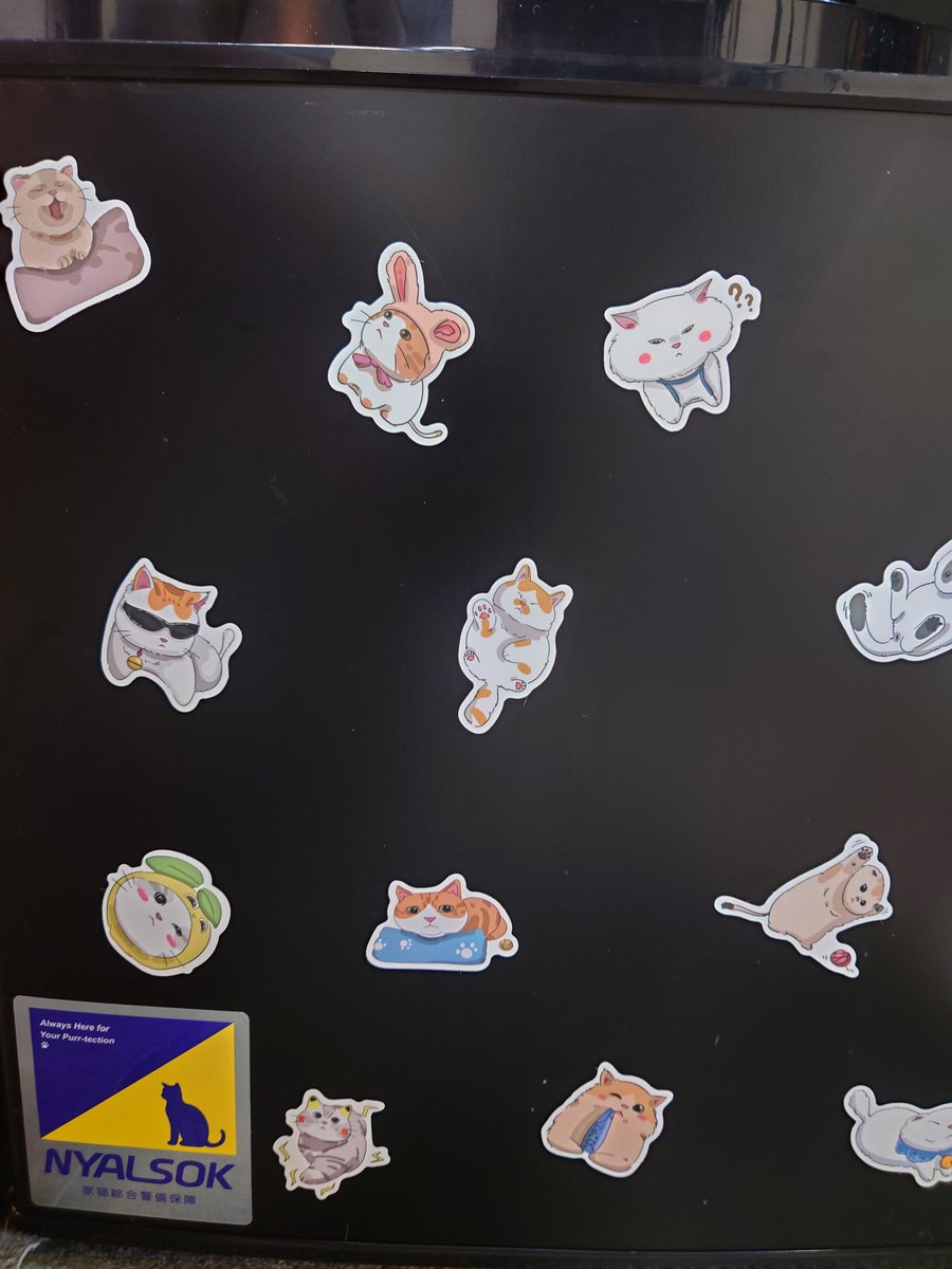 カメラトラッキングの為に猫シールいっぱい貼った𓃠𓃠𓃠