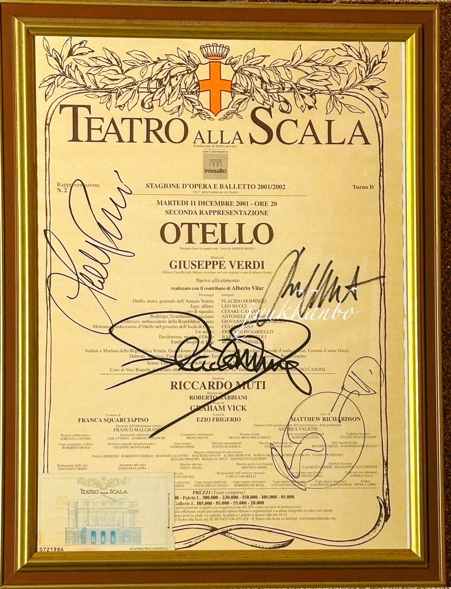 ひ*ー様 【ミラノ　スカラ座】 ポスター　オペラ 額付き ミラノか…何もかも皆懐かしい☺️ むかーし、オペラ鑑賞のため冬の