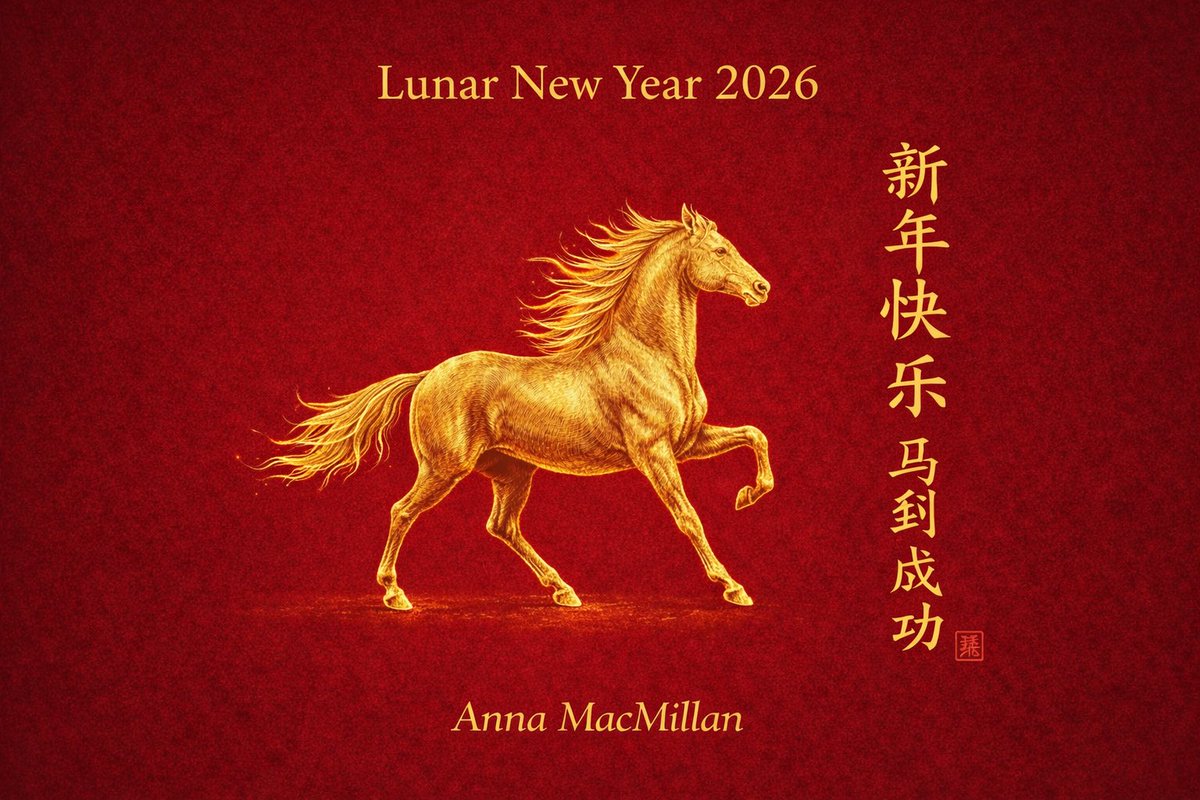 annamacmillan's tweet image. To all those welcoming the Year of the Horse,

新年快乐
马到成功

May the year ahead move with strength and reward your effort with success.