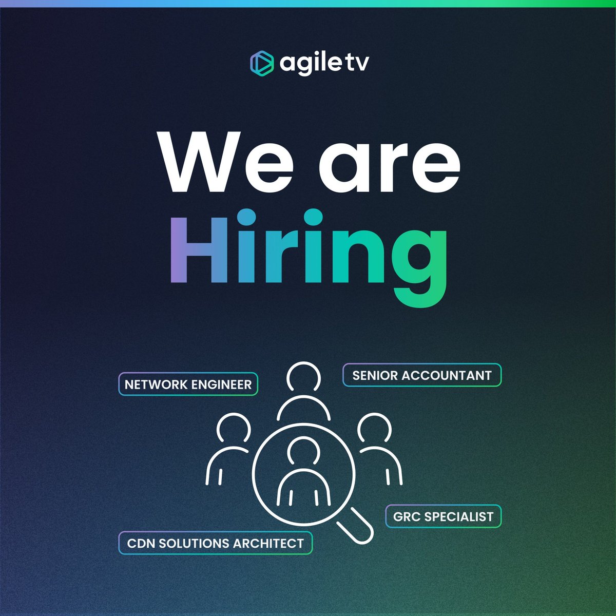 🚀 We’re hiring at AgileTV!

Shape the future of TV with a global team (300+ people, 23 nationalities).
📍 Remote-friendly roles in Spain 🇪🇸
🎯 Open roles include CDN Architect, Network Engineer &amp; more.

👉 Explore roles: eu1.hubs.ly/H0rQzgj0

#WeAreHiring #Careers #RemoteJobs