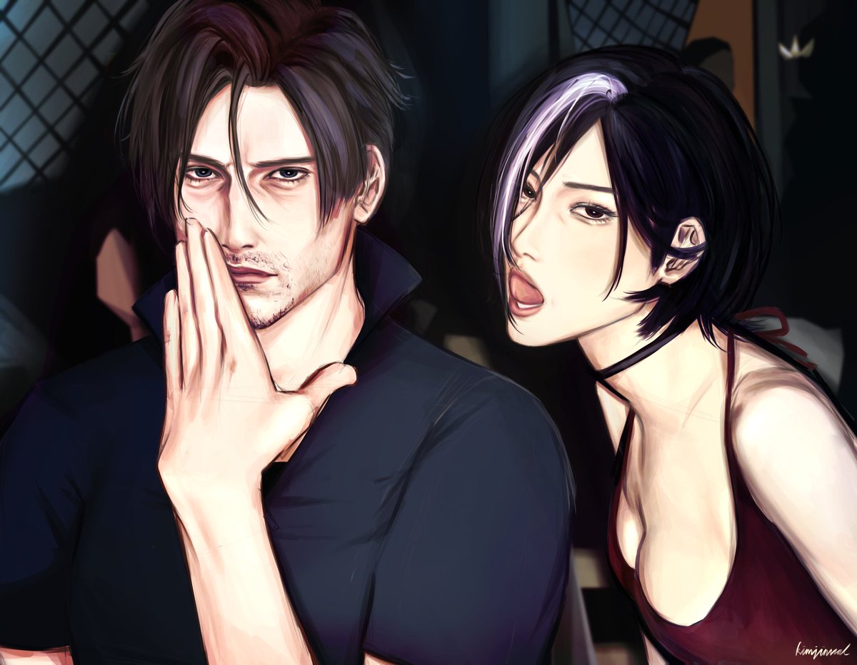 me wives #LeonKennedy #AdaWong #ResidentEvilRequiem #fanart
