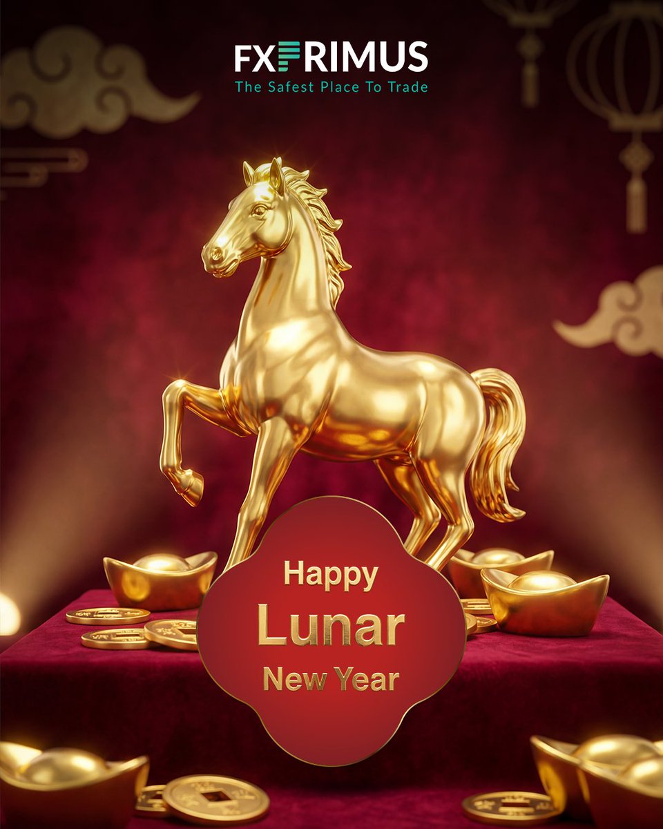 FXPrimusoffical's tweet image. Celebrate strength, prosperity, and new beginnings this Lunar New Year.

May the Year of the Horse bring you confidence in every move, discipline in every trade, and success in every opportunity.

Here’s to a powerful and prosperous year ahead with FXPRIMUS.

#FXPRIMUS