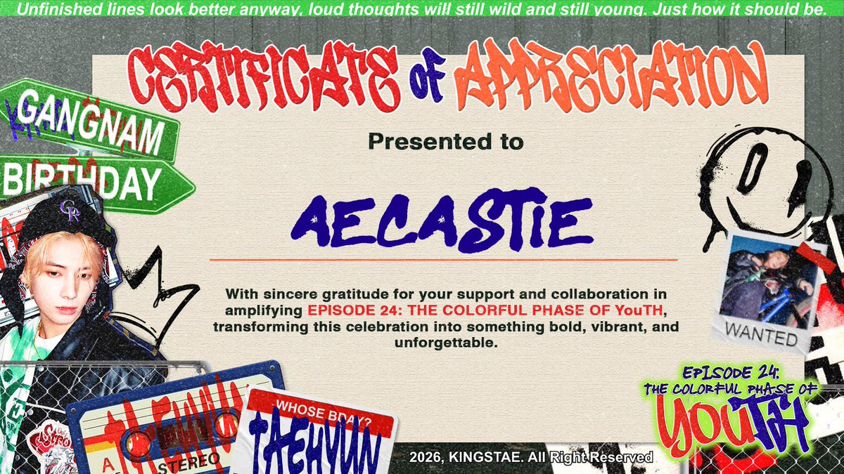 We are honored to have supported <a href="/KlNGSTAE/">Splash the Colors, 𝐾𝐼𝑁𝐺𝑆𝑇𝐴𝐸.ᐟ ★</a>’s project as a media partner. Thank you for entrusting us to be part of such a remarkable endeavor. We hope to collaborate again in the future. Until next time.