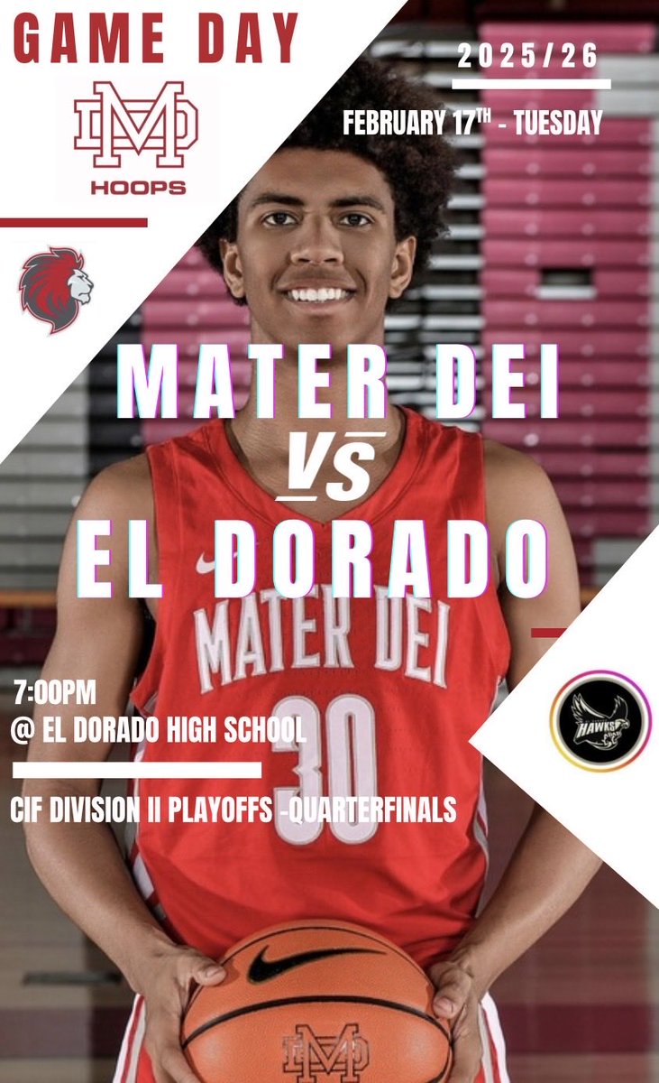 MaterDeiHoops's tweet photo. GAME DAY 🦁🏀 https://t.co/yMxOTfsXbR