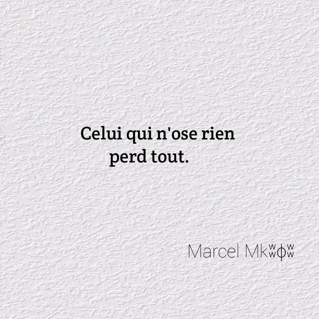 Qui ne tente rien n'a rien. 👋😊😘