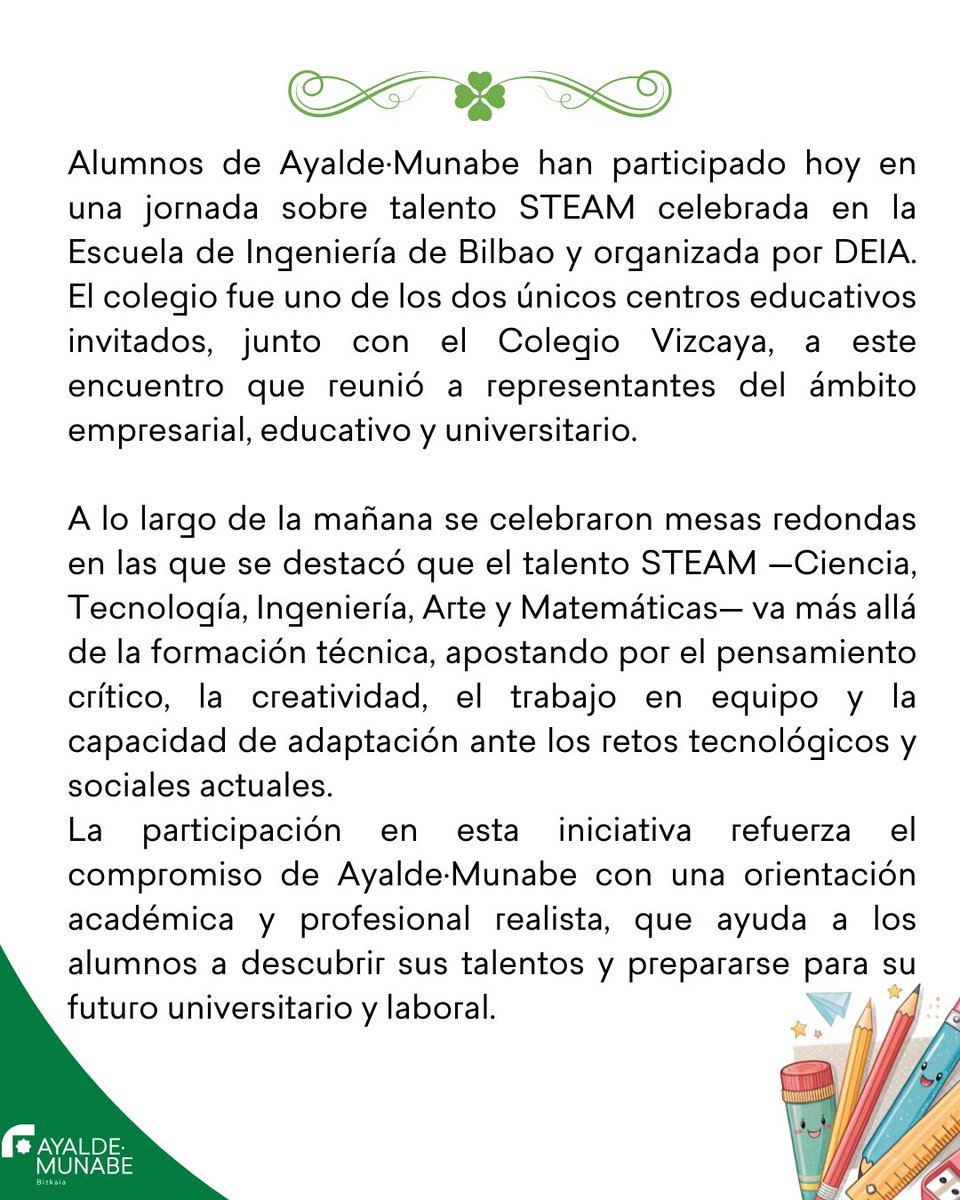 Ayalde·Munabe participa en un encuentro STEAM con empresas líderes